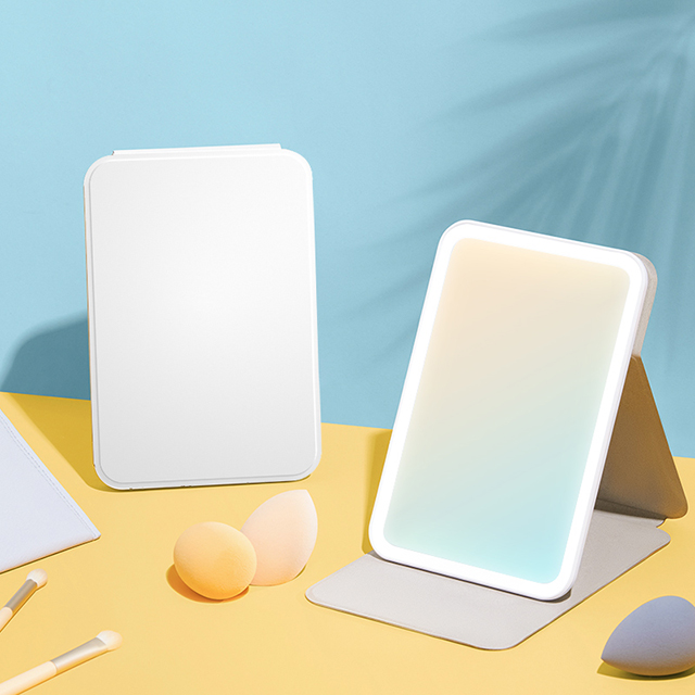 iPad 镜子 - LED 方形迷你桌面化妆镜